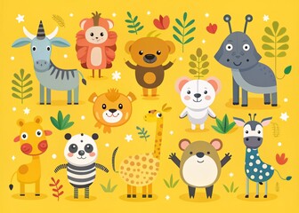 Fototapeta premium animals collection