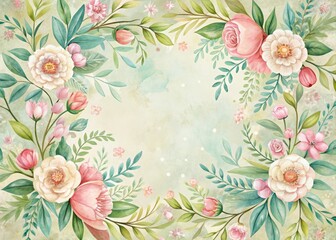 background with roses