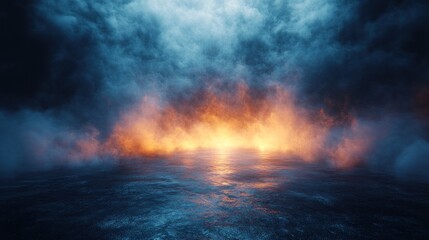 Dark Dramatic Fog and Sky