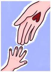 the soul reaches out for help and support and God saves it.