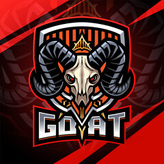 Goat esport mascot logo design