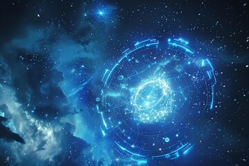 Obraz premium ai generative constellations in the sky