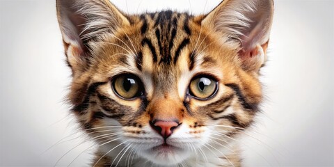 Fototapeta premium Wonderful Feline Face with Puppy Nose Mix