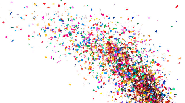 Vibrant Party Popper Isolated on White Background