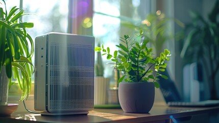 Smart Air Purifier: Monitors and enhances indoor air quality. App-controlled with real-time air quality updates and filter replacement notifications.
