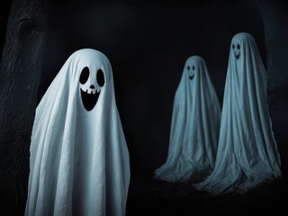 halloween background with witch and pumpkin,halloween illustration,scary halloween monster,scary halloween ghost,halloween seamless background