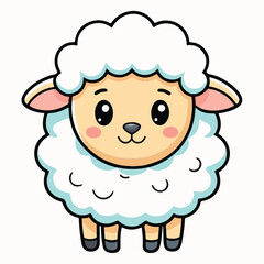 Obraz premium sheep cartoon character