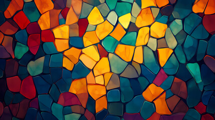 Abstract colorful background in mosaic style. Mosaic. Illustration
