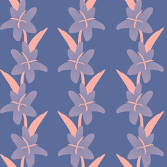 simple seamless pattern of colorful flowers, cute and simple flower pattern perfect for your projects