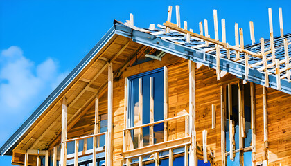 Obraz premium new house under construction