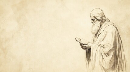 Fototapeta premium Biblical Illustration: The Anointed Delivering Comfort and Healing, A Message of Hope in Isaiah