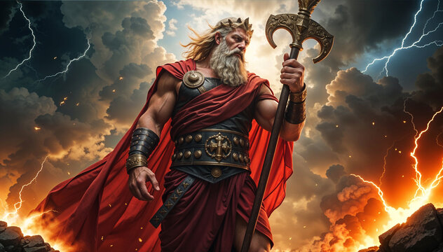 Zeus - Father of Gods  - Greek mythology - Gods of mythology series