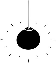 spotlight illustration stage silhouette light logo show icon lumen outline ceiling lamp bulb latern studio party effect beam concert shape for vector graphic background