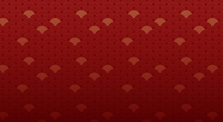 青海波模様。日本の伝統模様、シームレスなパターン。シンプルな幾何学模様。