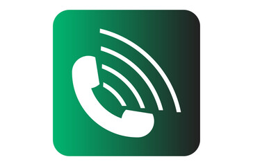 Old telephone calling icon.