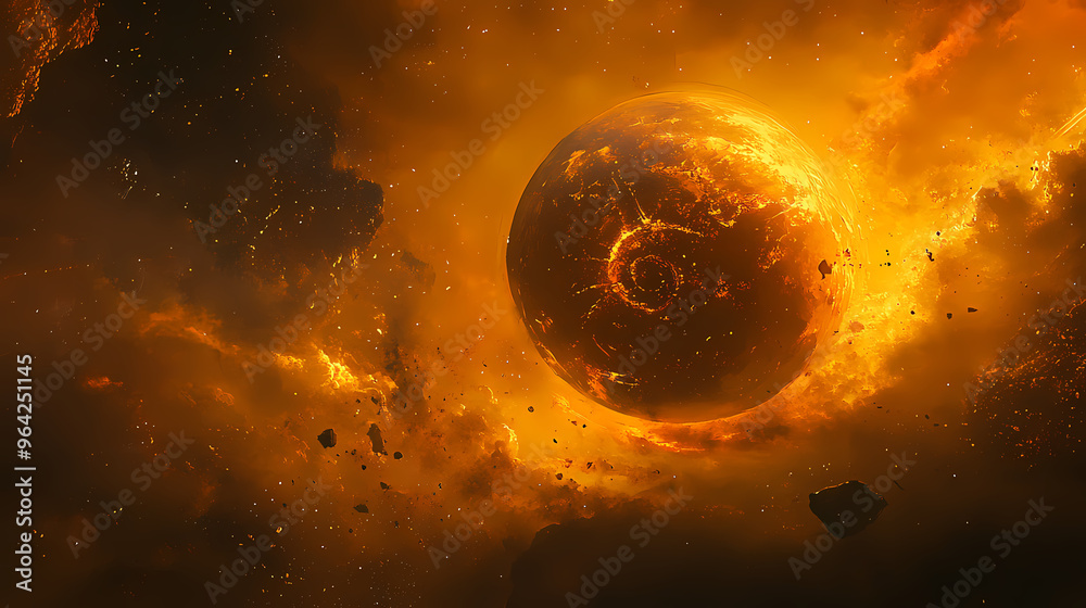 Canvas Prints planet in space