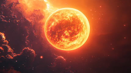 Obraz premium sun in space