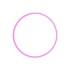 pink circle vector without background