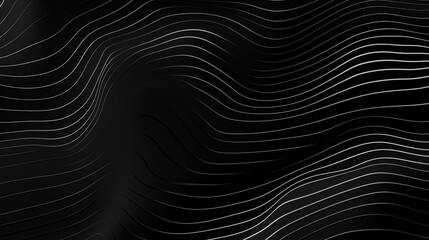 Monochrome Black Rippled Lines With Soft Light
