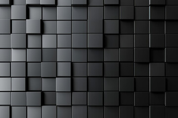 Gloss wall or floor tile background tiles. 3D, black charcoal metallic