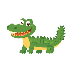 Obraz premium cartoon crocodile cartoon