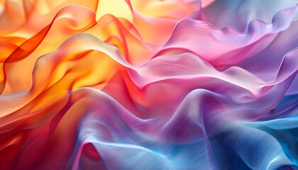 Obraz premium Buntes fließendes Gewebe