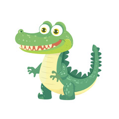 Naklejka premium cartoon crocodile cartoon