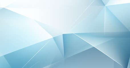 A modern abstract background featuring geometric shapes and gradients in shades of blue.