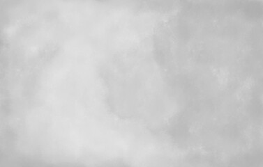 Gray Stormy Sky Background. Abstract Light Gray Watercolor Texture. Gray Irregular Cloudy Sky Made of Stains and Splatter. Gray Smoke. Hand Drawn Misty Air.
