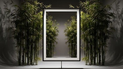 vertical frame in trees