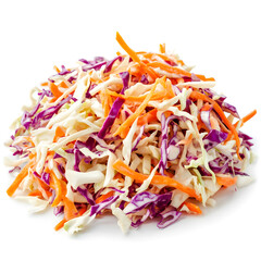 Coleslaw isolated on white background