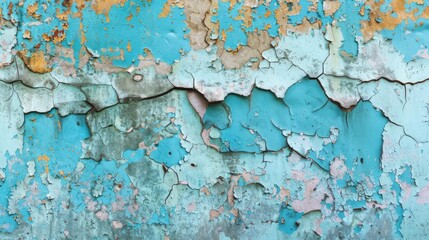 Texture background of weathered concrete wall with cracked paint