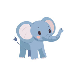 Fototapeta premium baby elephant cartoon