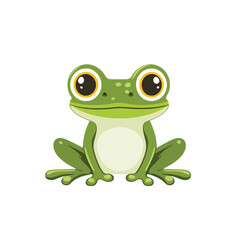 Obraz premium green frog isolated on white