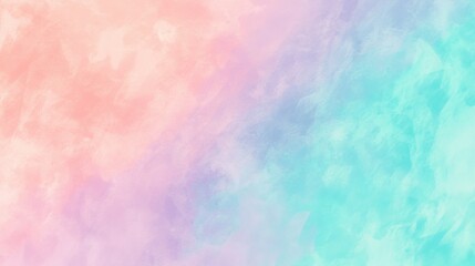 Soft pastel abstract background with gentle blending of pink and turquoise colors creating a serene atmosphere for creative projects