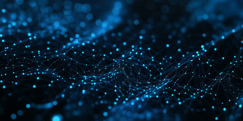 Background for technical and biological research, neural connection inside the human brain. information flow technological reresentation