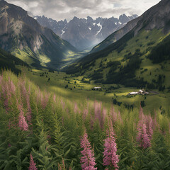 lake in the mountains