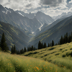 landscape in the mountains