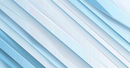 Obraz premium A modern abstract design featuring diagonal light blue lines and gradients, ideal for backgrounds or digital art.