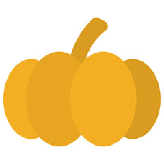 pumpkin flat icon
