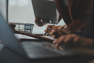 Law theme, gavel or mallet of the judge, lawyer enforcement officers, evidence-based cases taken into account in the court abount business, legislation.