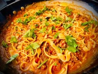 Keema pasta