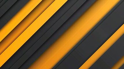 Obraz premium A modern abstract design featuring diagonal stripes in black and yellow, suitable for backgrounds or graphic projects.