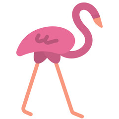 flamingo flat icon