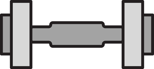 Barbell Icon Illustration