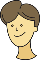 Boy Face Character Illustration