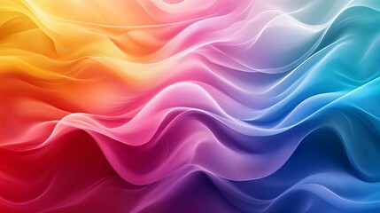 Obraz premium Abstract Colorful Wavy Pattern with Gradient Hues