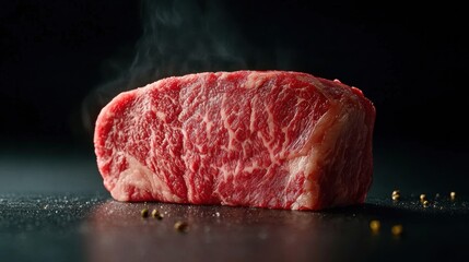 Flavorful Wagyu ribeye, luxurious marbling, chef's expertise, realistic photograph,