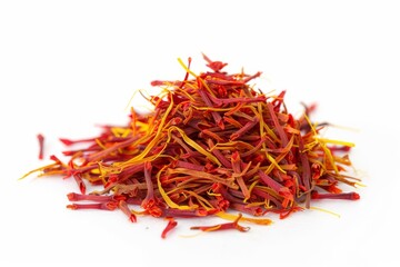 Fototapeta premium A fresh Saffron isolated on white