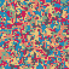 ABSTRACT PIXEL BACKGROUND FLAT PASTEL COLOR SHAPES DESIGN VECTOR TEMPLATE FOR WALLPAPER, COVER DESIGN